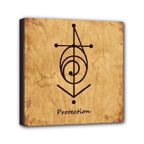 Protection 2 copy Mini Canvas 6  x 6  (Stretched) from ArtsNow.com