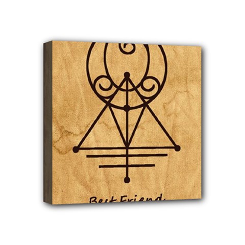 Best Friend Mini Canvas 4  x 4  (Stretched) from ArtsNow.com