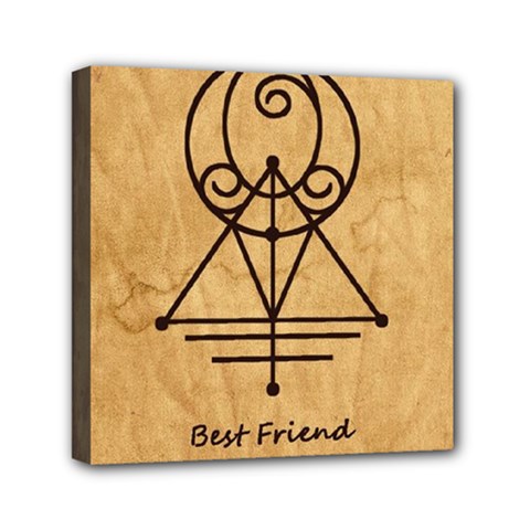Best Friend Mini Canvas 6  x 6  (Stretched) from ArtsNow.com
