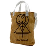 Best Friend Canvas Messenger Bag
