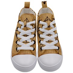 Kids  Mid-Top Canvas Sneakers 