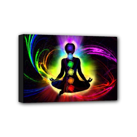 Chakra Design Mini Canvas 6  x 4  (Stretched) from ArtsNow.com