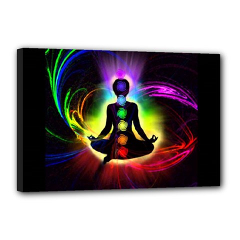 Chakra Design Canvas 18  x 12  (Stretched) from ArtsNow.com
