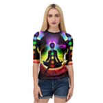Chakra Design Quarter Sleeve Raglan Tee