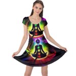 Chakra Design Cap Sleeve Dress