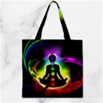Chakra Design Zipper Grocery Tote Bag