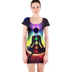 Chakra Design Short Sleeve Bodycon Dress