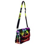 Chakra Design Shoulder Bag with Back Zipper