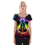 Chakra Design Cap Sleeve Top