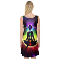 Sleeveless Satin Nightdress Back