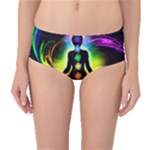 Chakra Design Mid-Waist Bikini Bottoms