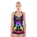 Chakra Design Boyleg Halter Swimsuit 