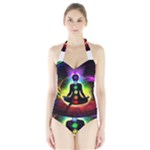 Chakra Design Halter Swimsuit
