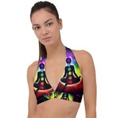 Halter Plunge Bikini Top 