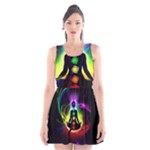 Chakra Design Scoop Neck Skater Dress