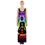 Chakra Design Thigh Split Maxi Dress