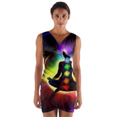 Wrap Front Bodycon Dress 