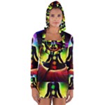 Chakra Design Long Sleeve Hooded T-shirt