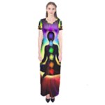 Chakra Design Short Sleeve Maxi Dress
