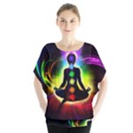Chakra Design Batwing Chiffon Blouse