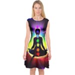 Chakra Design Capsleeve Midi Dress