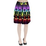 Chakra Design Pleated Skirt