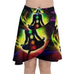 Chakra Design Chiffon Wrap Front Skirt