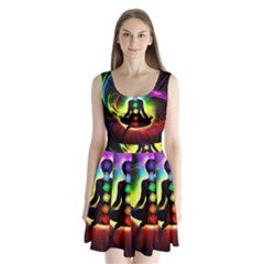 Split Back Mini Dress  