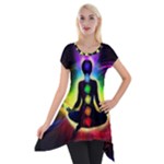 Chakra Design Short Sleeve Side Drop Tunic