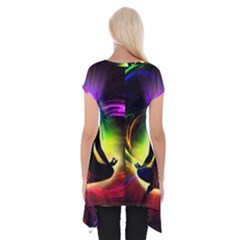 Short Sleeve Side Drop Tunic 
