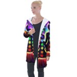 Chakra Design Longline Hooded Cardigan