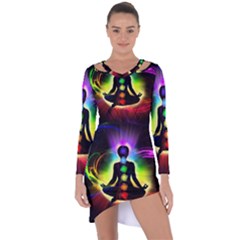 Asymmetric Cut-Out Shift Dress 