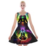 Chakra Design Velvet Skater Dress