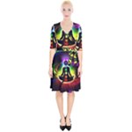Chakra Design Wrap Up Cocktail Dress