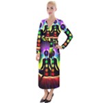 Chakra Design Velvet Maxi Wrap Dress