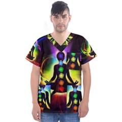 Men s V-Neck Scrub Top 