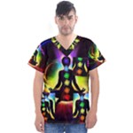 Chakra Design Men s V-Neck Scrub Top