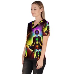 Women s V-Neck Scrub Top 