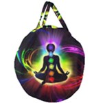 Chakra Design Giant Round Zipper Tote