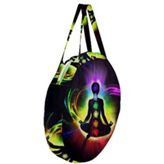 Giant Round Zipper Tote 