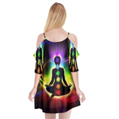 Cutout Spaghetti Strap Chiffon Dress 