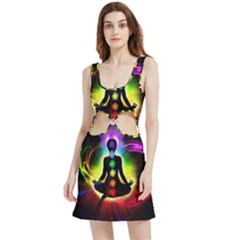 Velour Cutout Dress 