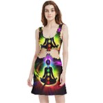 Chakra Design Velvet Cutout Dress