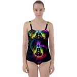 Chakra Design Twist Front Tankini Set