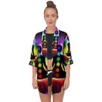 Chakra Design Open Front Chiffon Kimono