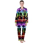 Chakra Design Satin Long Sleeve Pajamas Set