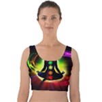 Chakra Design Velvet Crop Top