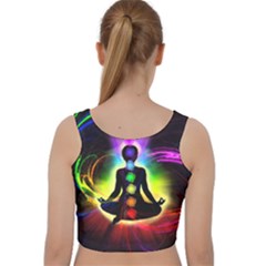 Velvet Racer Back Crop Top 