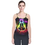 Chakra Design Velvet Spaghetti Strap Top