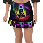 Chakra Design Fishtail Mini Chiffon Skirt